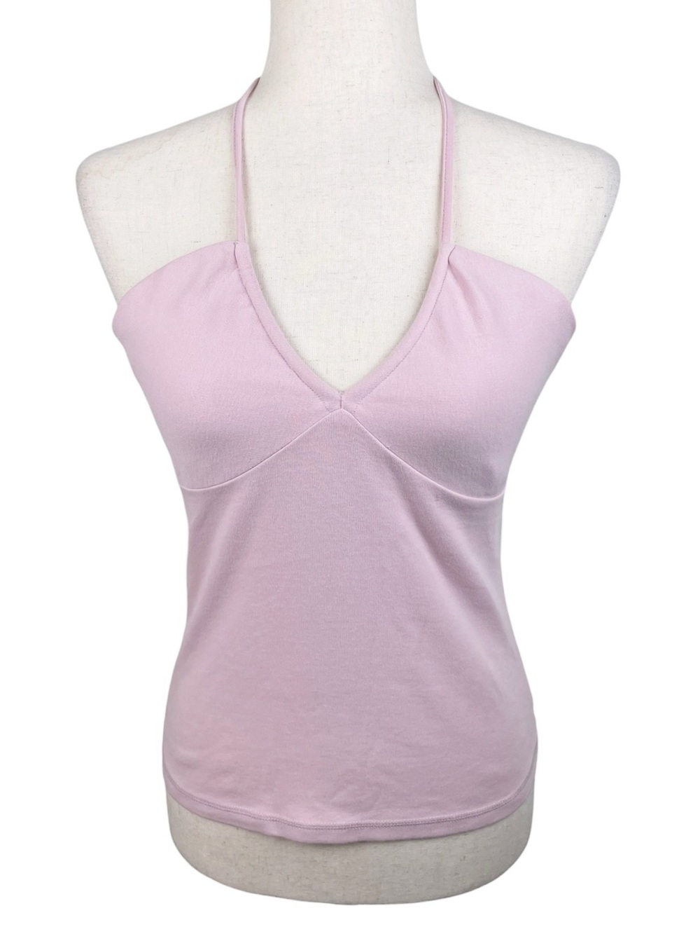 Vintage Y2K Express Baby Pink Halter Top Size Medium Babydoll Fairycore Fairy